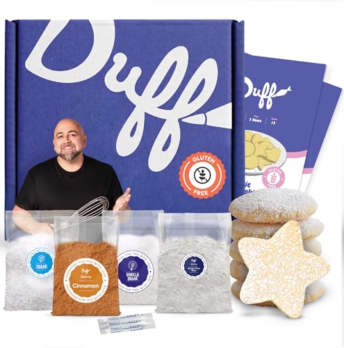 Baketivity x Duff Goldman Gluten Free Classic Sugar Cookies Kit – Fun Kids Baking Kit with Ingredients & Instructions – Bake & Learn Together