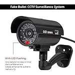 Fake-CameraFuers-TL-2600-Waterproof-OutdoorIndoor-Security-Dummy-Surveillance-Simulation-Bullet-Camera-with-Flashing-LED-LightBlack