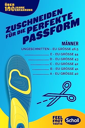 Foto von Scholl GelActiv Einlegesohlen Everyday für Freizeitschuhe von 40-46,5 – Verbesserter Komfort durch doppelte Polsterung – 1 Paar Gelsohlen
