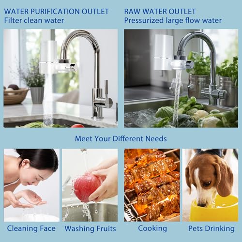 Vortopt Faucet Filter in Use