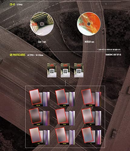 STRAYKIDS : CLE 1 : Miroh Album (Clé 1 Version) 4th Mini Standard Album CD-R+Cover+Photobook+3 QR Photocards+(Extra 4 Photocards+1 Double-Sided Photocard+Pocket Mirror) - Image 4