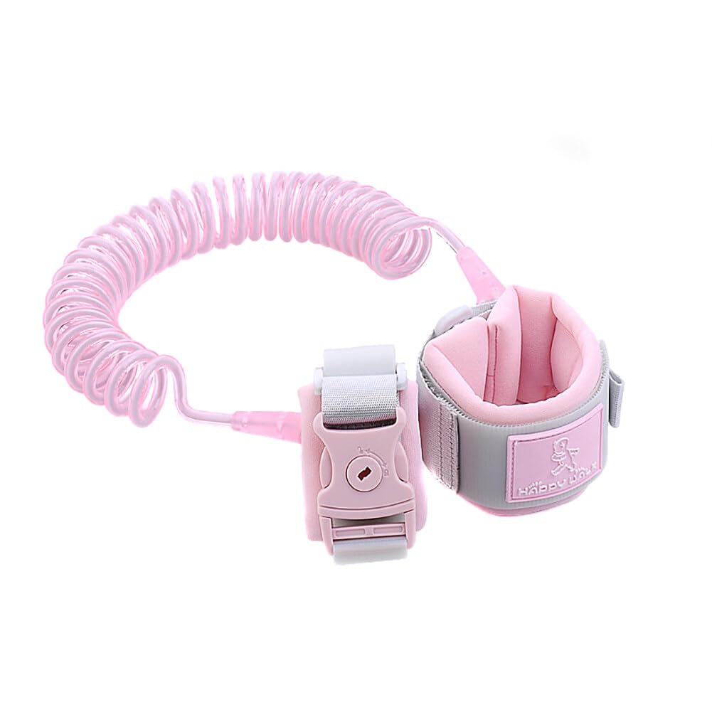 Bracciale Anti-Smarrimento Per Bambini - Con Blocco A Chiave E Cavo Estendibile 2m