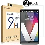 LG V20 Screen Protector, COCOFU Tempered Glass Screen Protector (Updated Version)--Anti-Scratch, Anti-Fingerprint, Bubble Free, Ultra-clear With Lifetime Replacements (2 Pack)