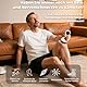 Vitaflow Lymphatic 2.0, Venopulse Neuropathie Fußmassagegerät, Vibrastone Geschenk Vatertag, Bein Massagegerät mit Wärmefunktion und Vibration, Fussmassagegerät