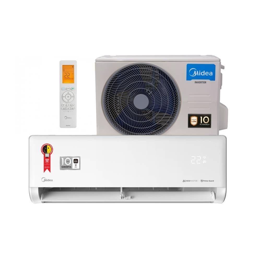 Ar-condicionado Split 12.000 BTUs Midea Carrier Inverter Frio AI Ecomaster 38EZVCA12M5