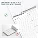 Of a Happy Kind To Do List Spiral Notepad 8.5x11 52 Sheets - Multiple Functional Sections - Daily Planner Notebook - Task Todo Checklist, Agenda Note Pad for Work