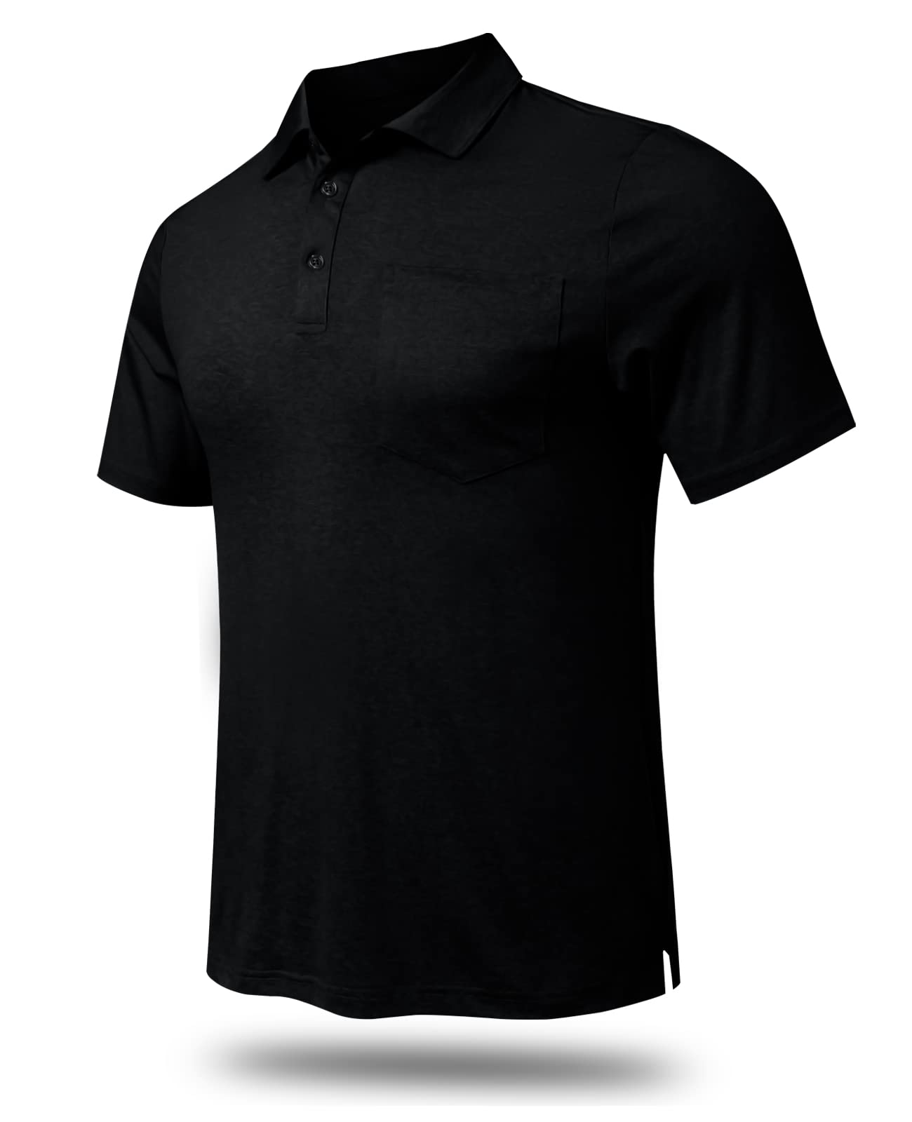 MEETYOO Quarter Zip Pullover Men,Long Sleeve Polo Shirts Golf,1/4 Quick Dry UPF 50+ Sun Protection