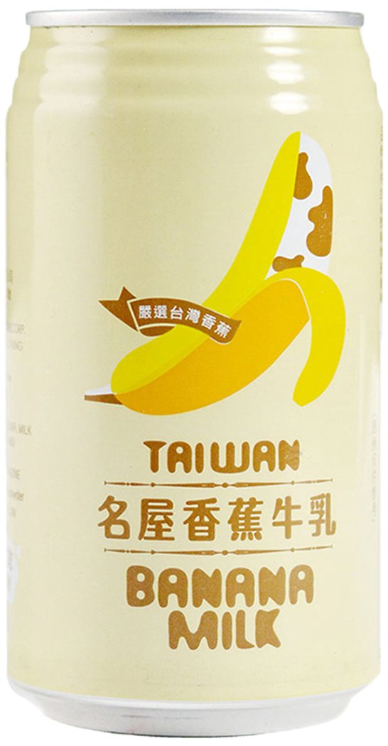 Amazon.co.jp: 名屋 台湾 バナナミルク 340ml×24本 : 食品・飲料・お酒
