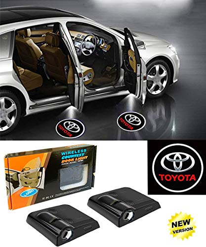 KENPENRI LED Door Light Logo Projector - Wireless Car Door Courtesy Light Led Welcome Laser Projector Door Shadow Light Lamp Logos for Toyota （2 pcs）