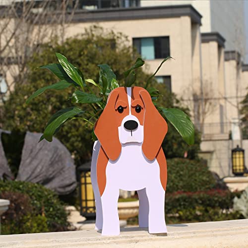 Gochoi Beagle Gifts for Women,Beagle Dog Planter Plant Pot,Cute Dog Flower Pots for Outdoor Garden Decoration,Birthday Gifts for Women,Office Home Decor Small Beagle - Image 7