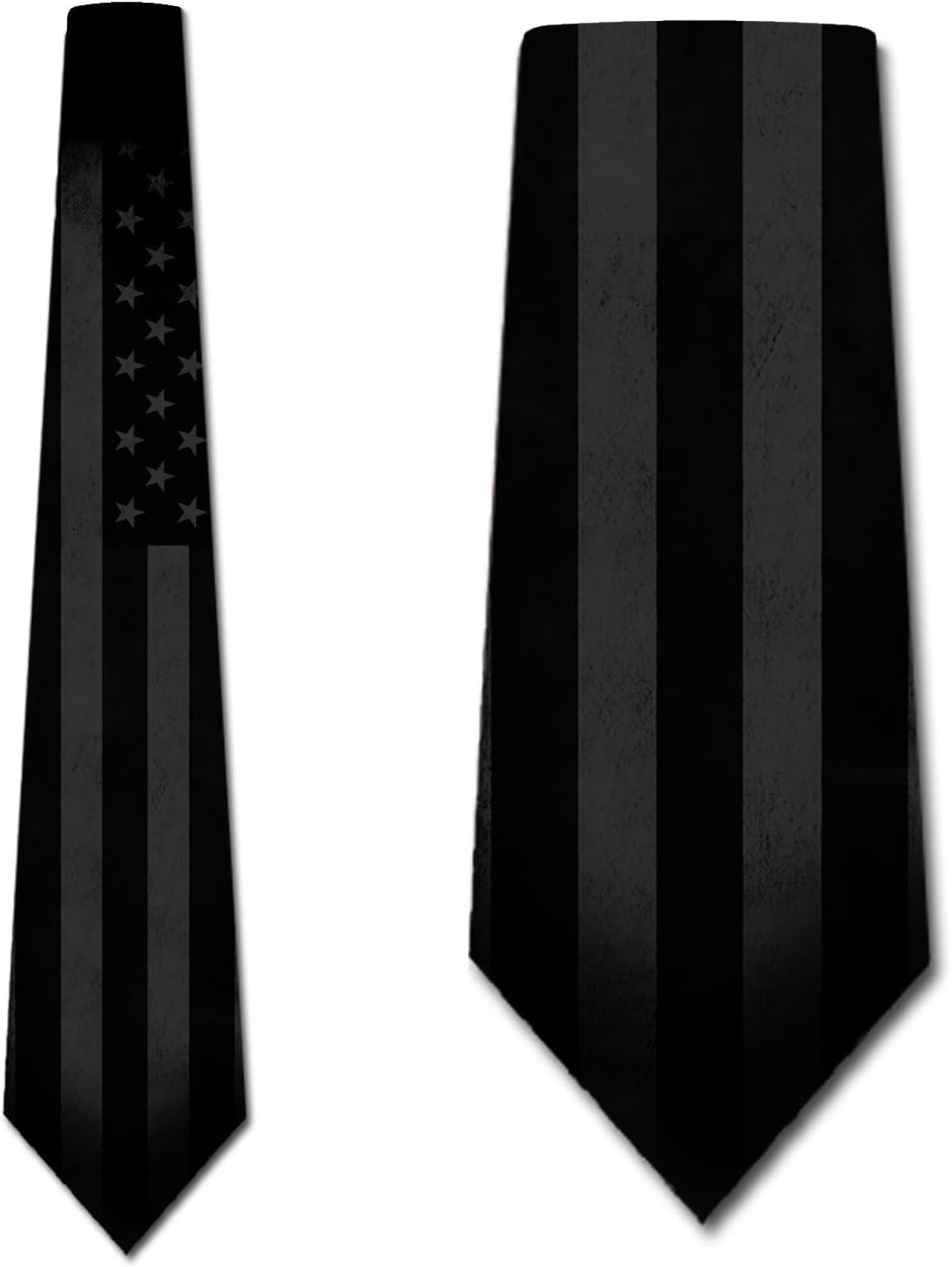 US Flag Ties Mens Dark Patriotic Necktie USA Tie for Men