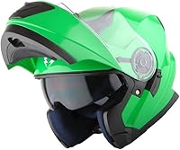 Vista 115 de 1Storm - Casco modular de cara completa para motocicleta, protector solar de doble visera: modelo Modular901, visera ahumada