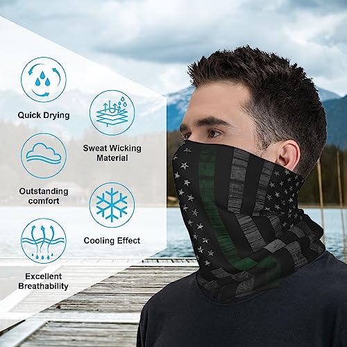 Image of 4Pcs Magic Headwear Neck Gaiter Tube Scarf Headbands Bandana Balaclava for Outdoor Running Cycling Skating Work Out