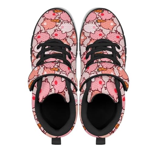 Girls Pig Axolotl Art Print Athletic Running Sneakers for Girls Boys Hiking Tennis Fitness Shoes3