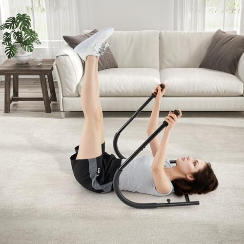 COSTWAY-Bauchtrainer-AB-Trainer-Bauchmuskeltrainer-klappbar-Bauch-Trainingsgeraet-mit-gepolsterter-Kopfstuetze-Sportausruestung-fuer-Zuhause-150kg-belastbar