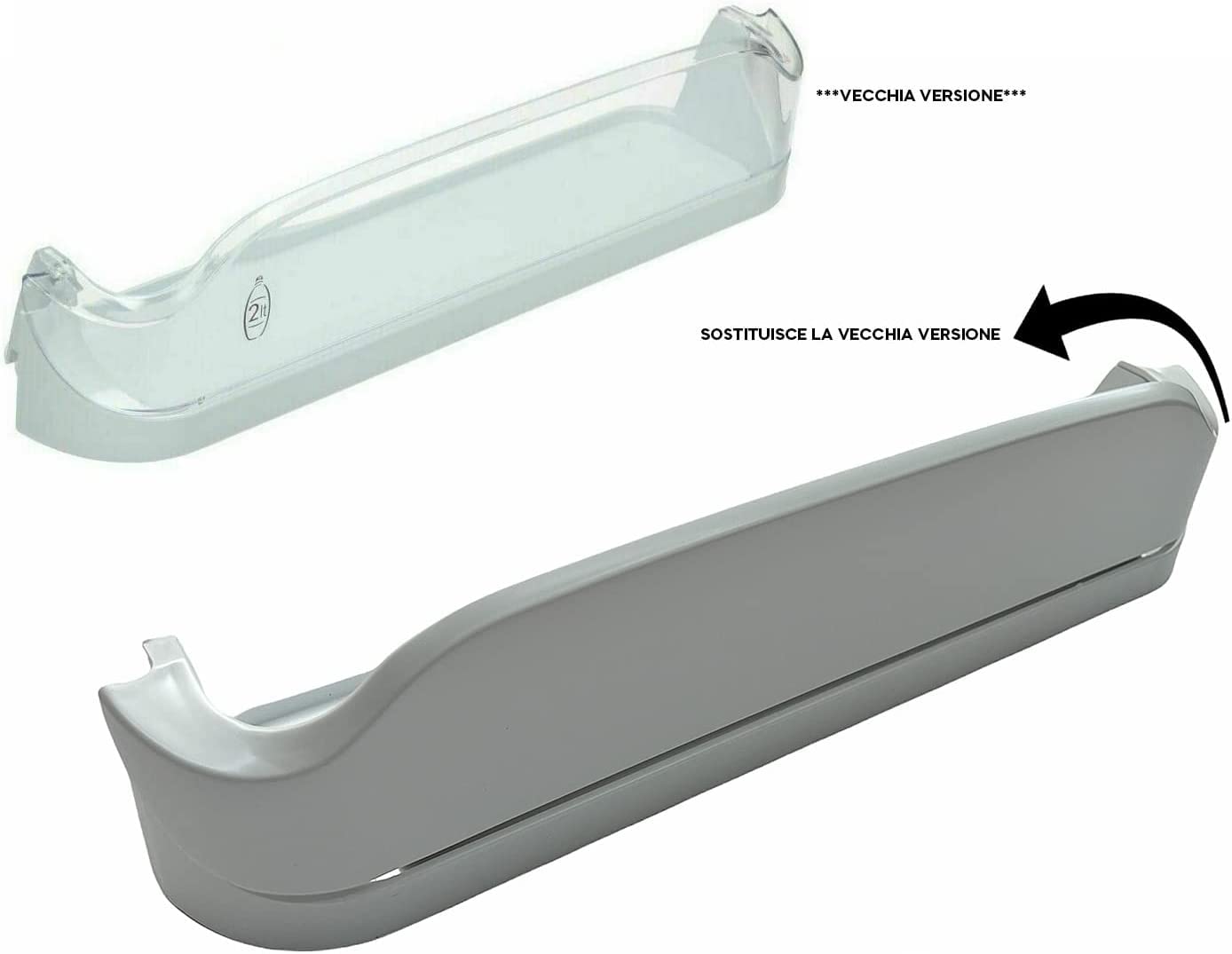 Hotpoint Estante de plástico para puerta de nevera, bandeja o soporte