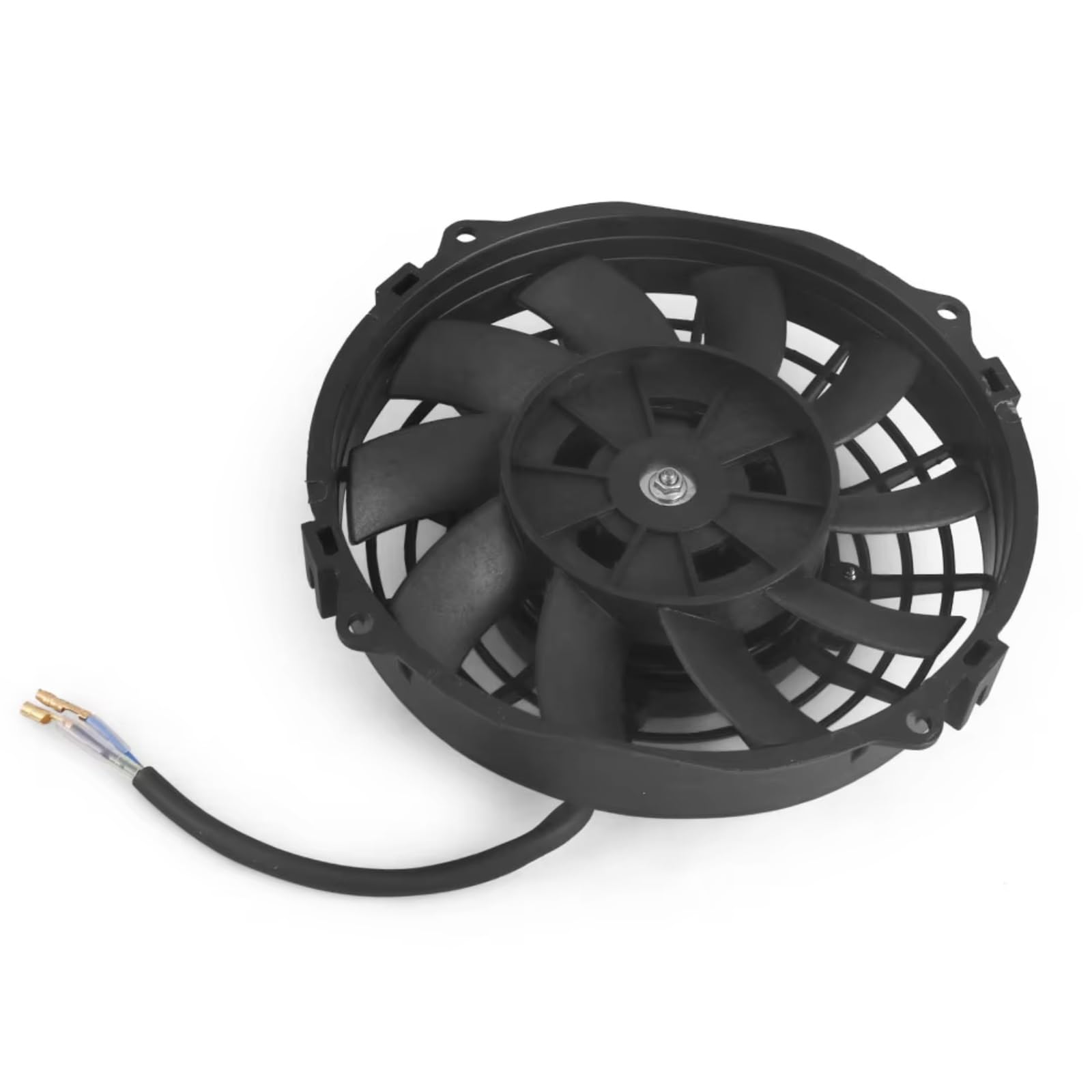 Universal 7 Pulgadas 12V 80W 2100RPM Aire Acondicionado De Coche Ventilador De Refrigeración De Radiador Electrónico Cuchillas Kit De Montaje Frío Eléctrico Eléctrico Ventilador Refrigeración