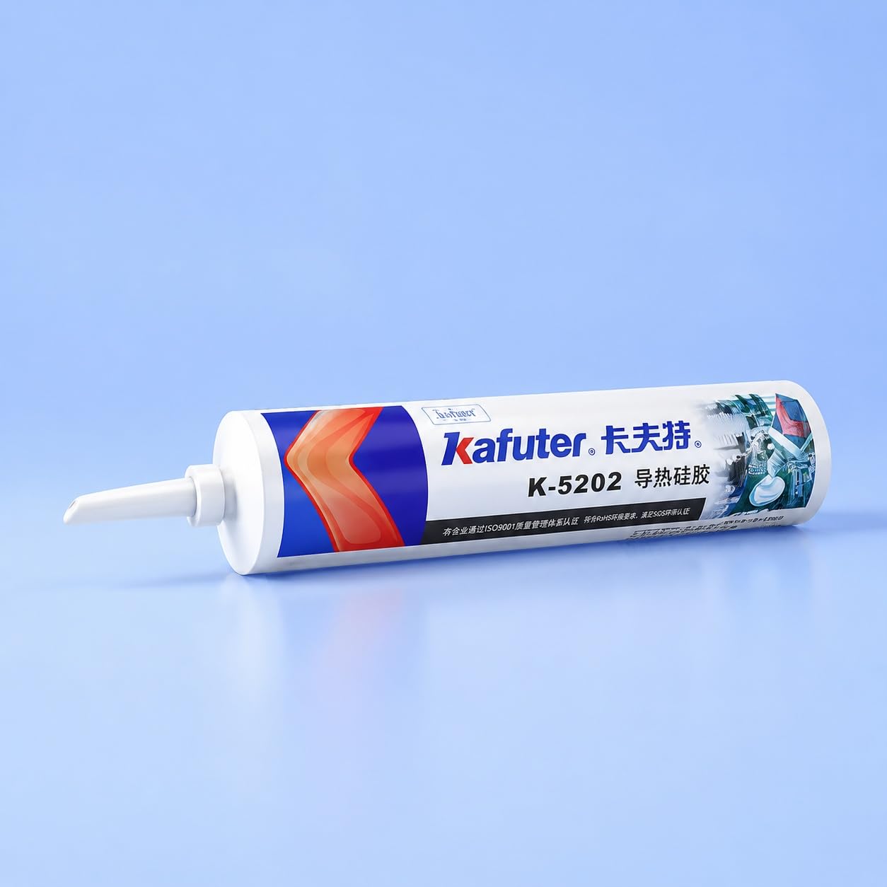 VIDOO Kafuter K-5202 300 ml Pneumatyczny Dozownik Zoptymalizowany RTV, Pneumatyczny Dozownik, Szara Pasta Termoprzewodząca do Hermetyzacji Zasilaczy Przemysłowych