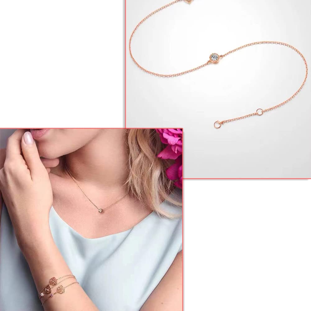 Kit per creazione di gioielli in acciaio inossidabile dorato 10 metri Catena portacavi da 1,5/2 mm Chiusura a moschettone e anello di salto di apertura Collana di gioielli fai da te-Oro 2 mm