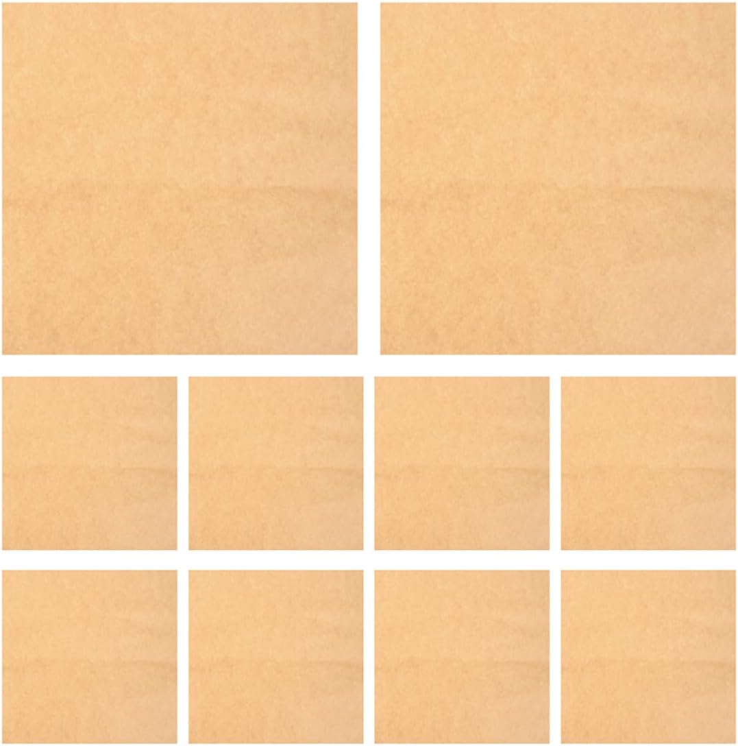20pcs Greaseproof Brown Parchment Paper Sheets for Pottery and Crafting Oil Absorbent Baking and Art Projects and Easy to Clean for Artists and