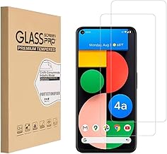 Protector de pantalla de vidrio templado para Google Pixel 4A 5G (6.2 pulgadas) HD transparente, antiarañazos, antihuellas, sin burbujas, dureza 9H [no compatible con Pixel 4A] (paquete de 2)