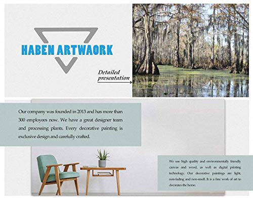 Haben Artwork Bayou In New Orleans Cypress Tree Swamp Print On Canvas Wall Artwork Modern Photography Home Decor Unique Pattern Stretched And Framed 3 Piece #TOP4