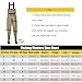 KPHYMOD Chest Waders for Men Women, Fishing and Hunting Hip Waders with Adjustable Suspenders and Belt(Gray,11)