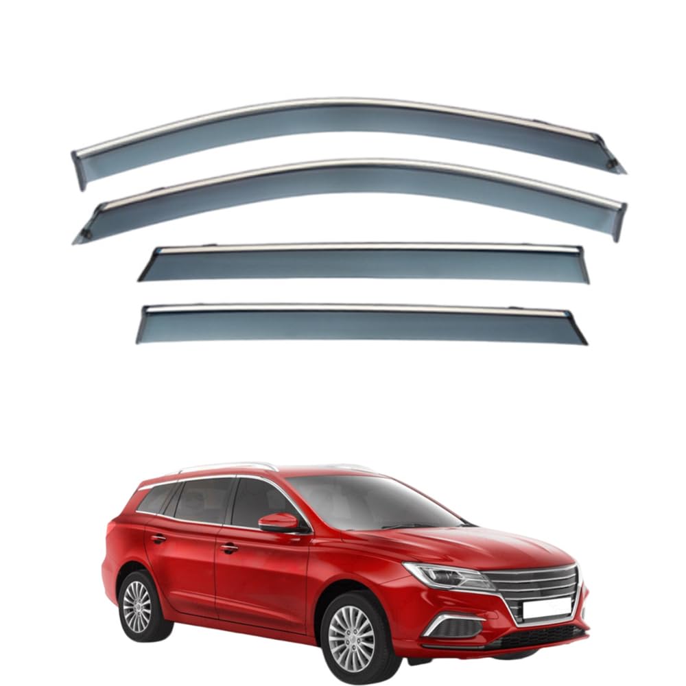 QOEMRHELT 4pc Set In-Channel Wind Deflectors, for MG MG5 SW EV (EP22) 2020-2025 Window Visors Rain Guards Vent Visors Rain & Sun Protection,Car Accessories