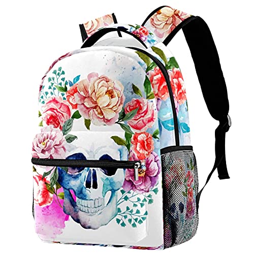 Sac à dos léger enfant fini le mal de dos motif fleur de rose multicolore