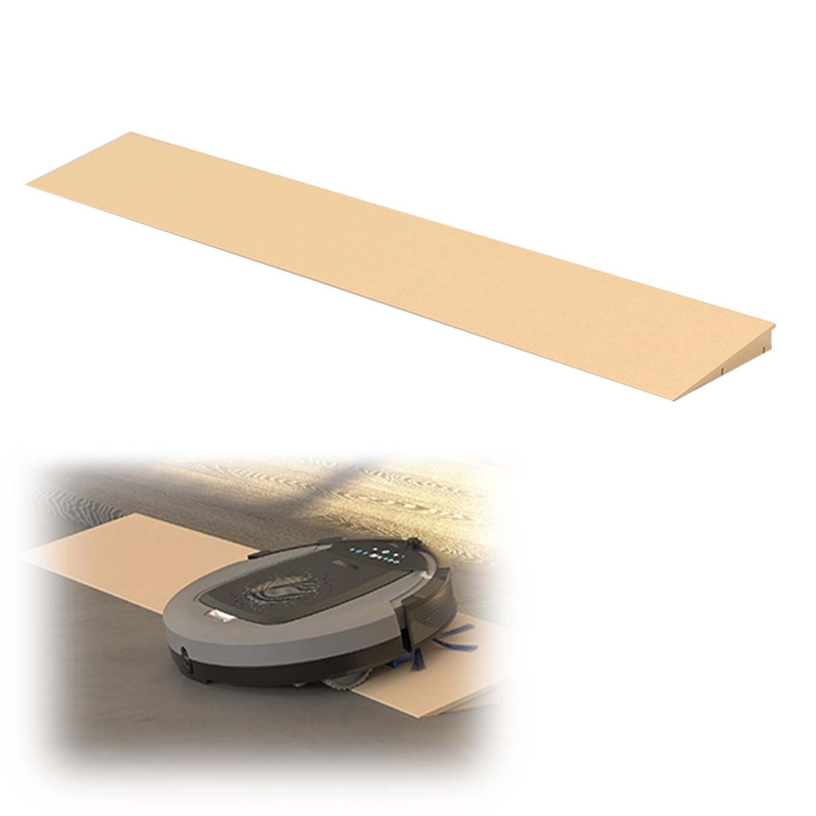 Rampas para Silla de Ruedas Rampa Escalon para Robot de Limpieza de 1 a 6 cm de Alto para Baños, Aceras, Apta para Uso Interior(Yellow,100x20x4cm)