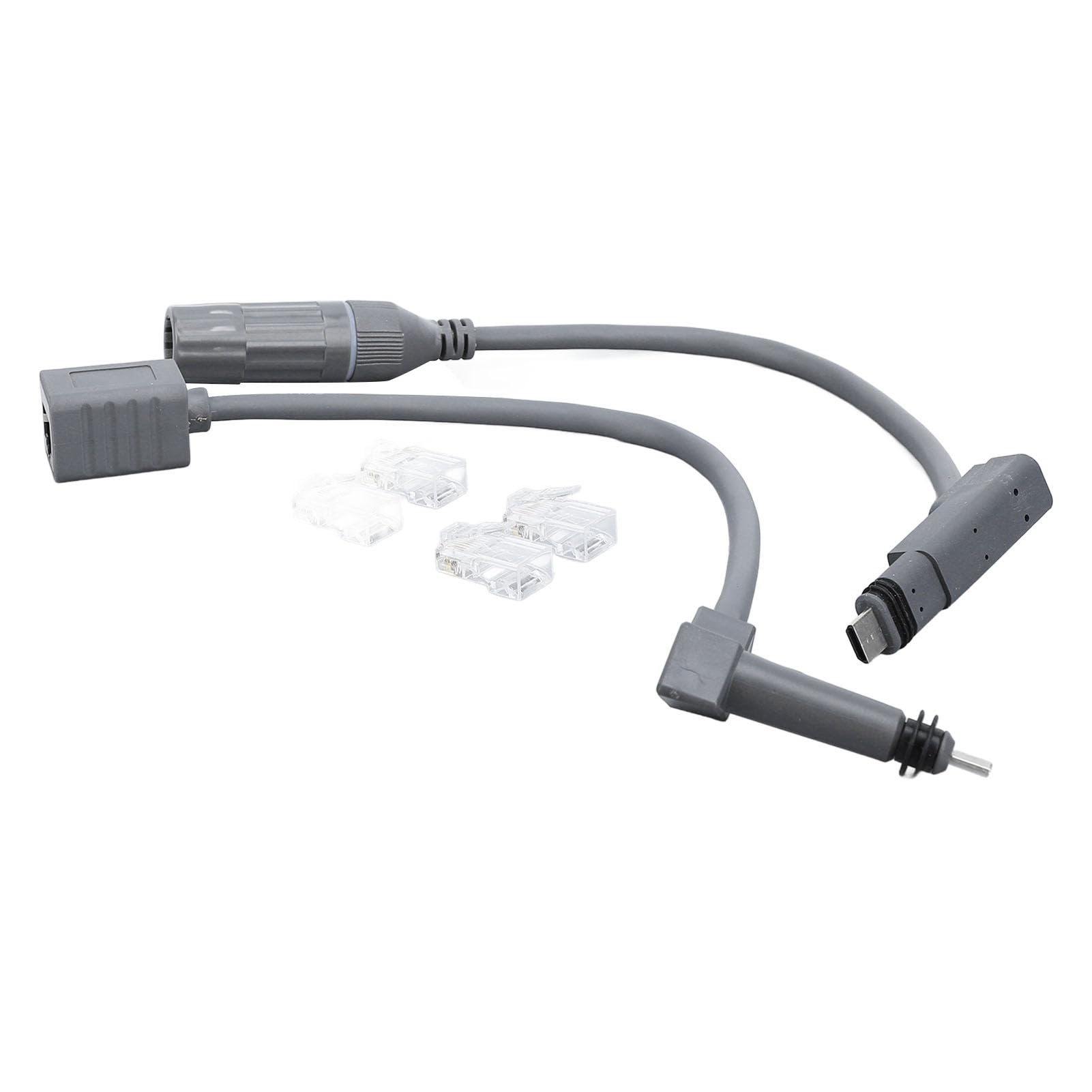 KIMISS SPX Adaptateur Prise vers RJ45 – Extension de Câble de Connecteur Mâle vers Femelle pour Antenne Parabolique Gen 2 et Routeur, Connecteurs Femelles RJ45 étanches Faciles à Installer