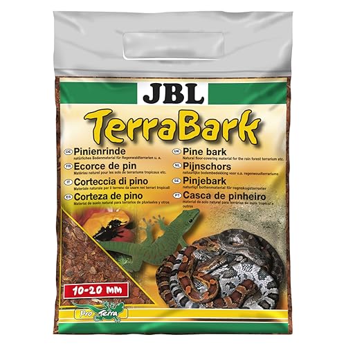 JBL - Sustrato de Suelo para terrarios de Bosque y Selva Tropical, Corteza de Pino, TerraBark