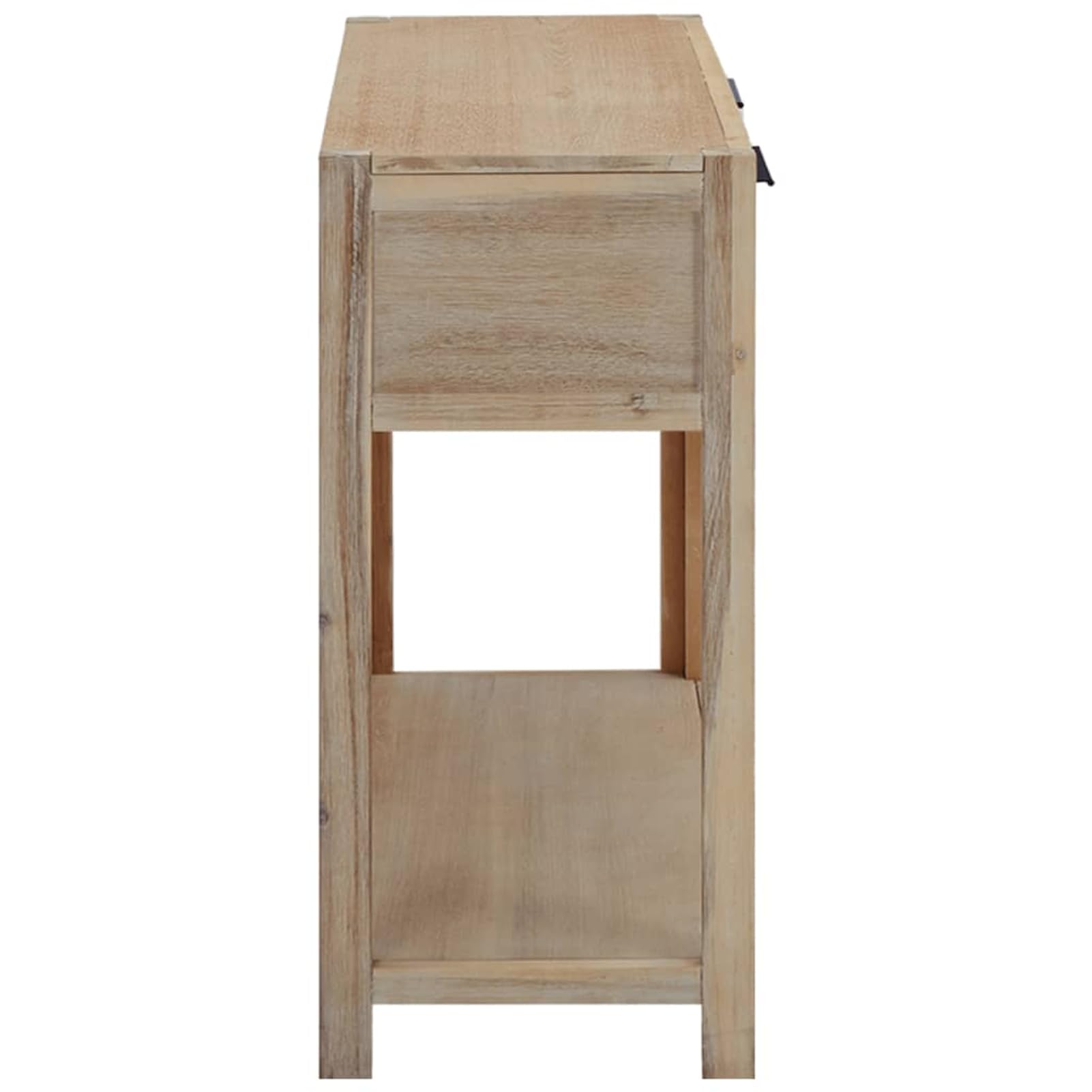 Homgoday Mesa Consola de Madera Maciza de Acacia 82x33x73 cm Mesas auxiliares de salón,Mesa Consola Recibidor Mueble de Entrada Estrecha Clásica