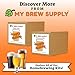 My Brew Supply Pacific Coast IPA Brewing Kit | 2-Row Pale Ale Malt | CaraBrown, Biscuit, & Carapils Grain | Columbus & Chinook Hops | American Ale Yeast | 5 Gallon Advanced All Grain Home Brewing