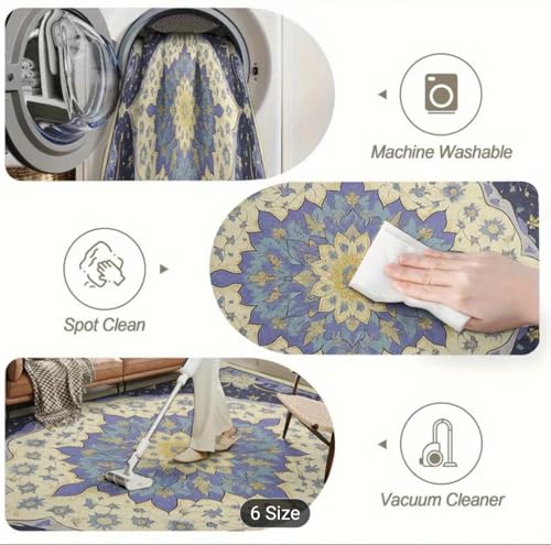 Image of Premium 3D Printed Carpets for Living Room | Carpets for Hall | Bedroom | Living Area | 3x5 Feet Rectangular