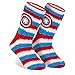 Marvel Socken Herren, Superhelden Kuschelsocken Herren mit ABS Stoppernoppen und Sherpa Fleece Futter (Mehrfarbig)