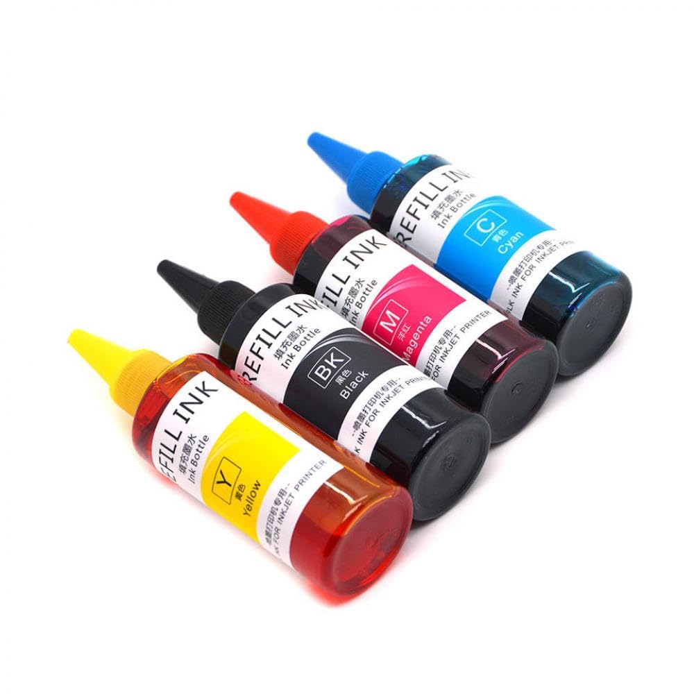 Tinta de Tinte de 100ML, 4 Unidades, Compatible con 16 16XL 220 220XL WF 2750 2760 2650 2660 2010 2110 2510 2520 2530 2540 2630 XP 320 420 424