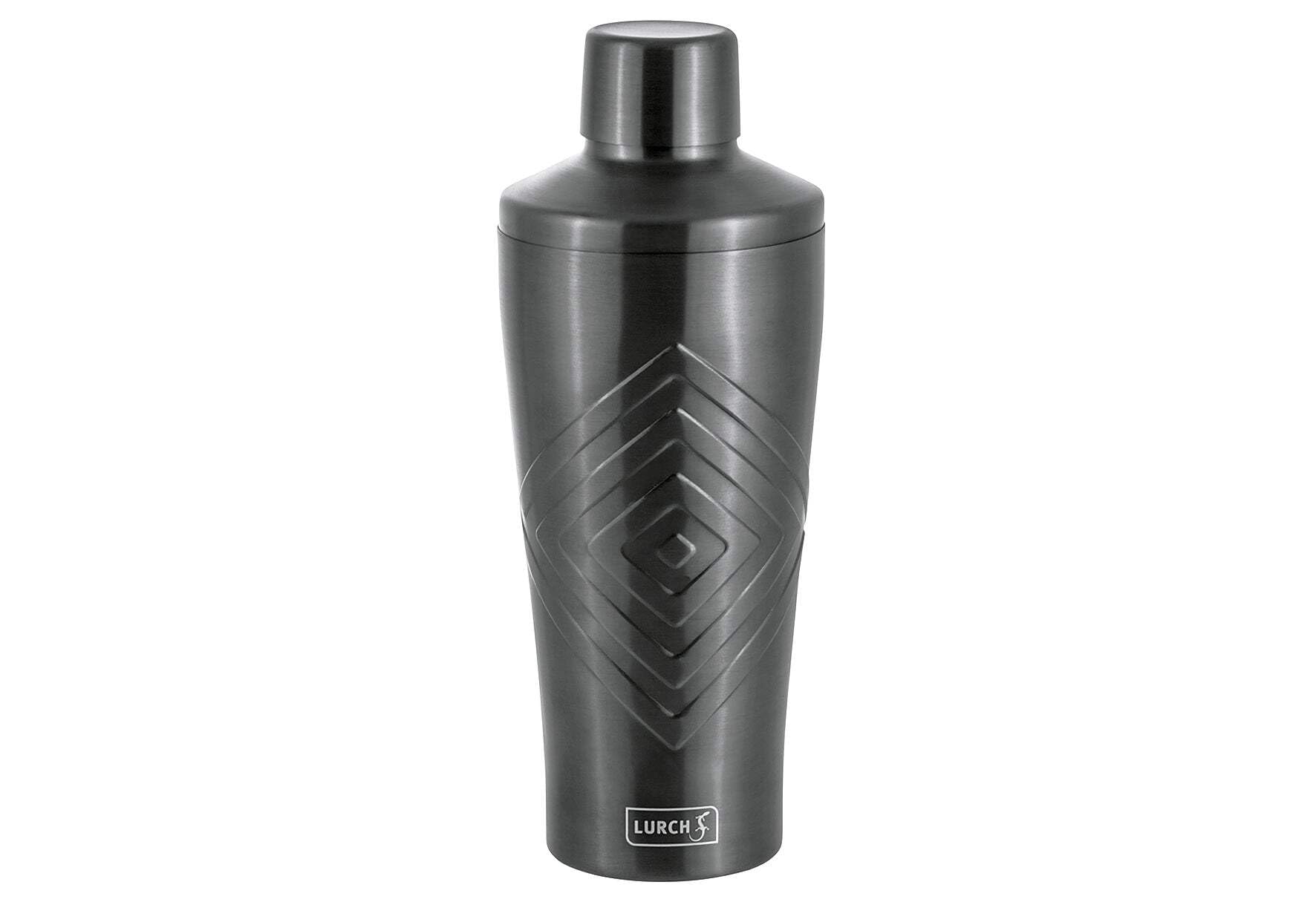 LURCH Cocktail Shaker 600ml 3tlg mit integriertem Sieb Smokey Grey