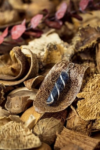 Raw Sodalite Crystal Pendant Necklace For Intuition Sixth Sense