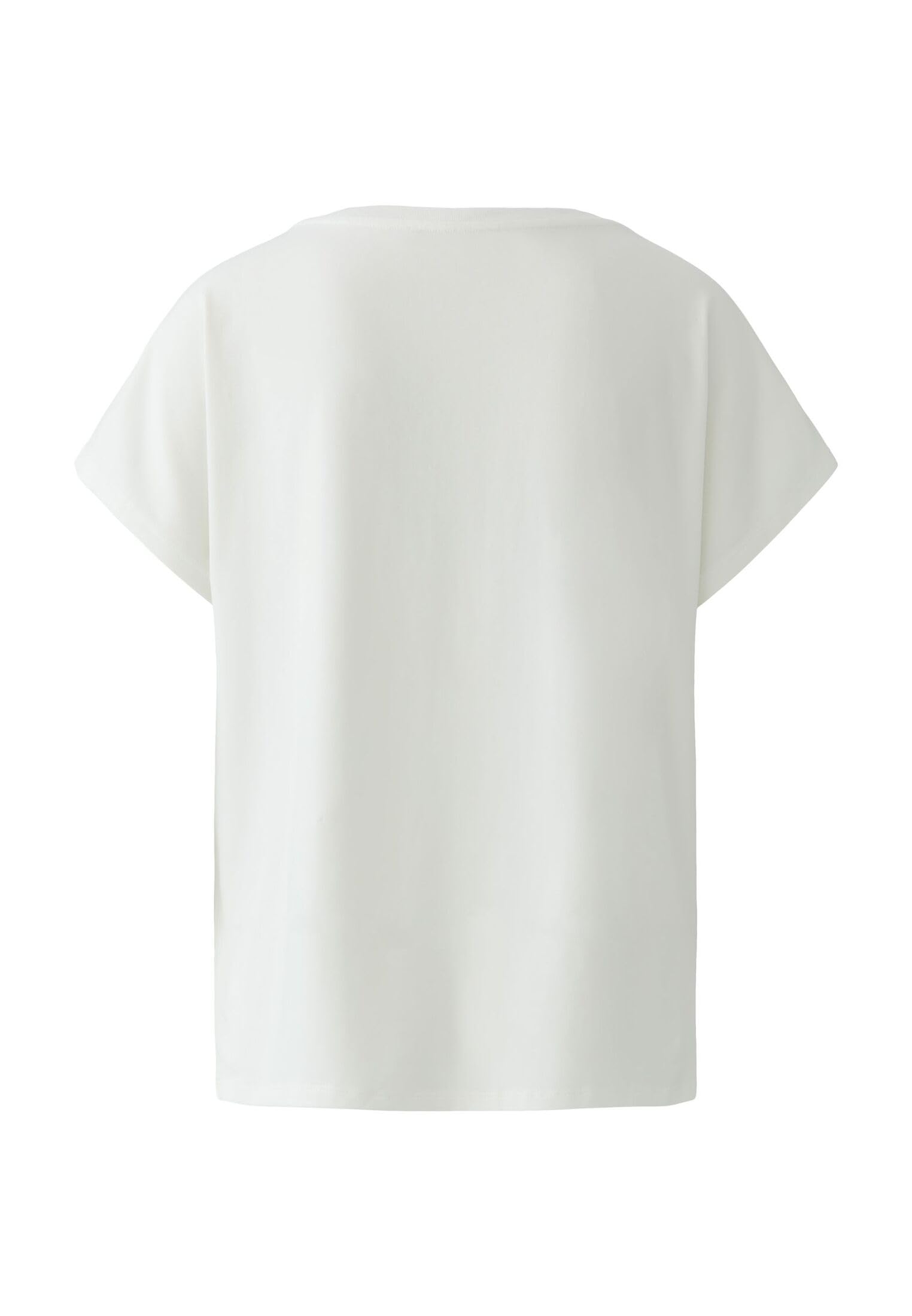 Oui Damen T-Shirt lässig geschnitten Platziertes Motiv