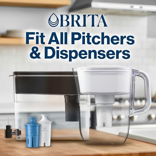 Brita Standard Replacement Filter, Reduces Contaminants while keeping healthy minerals, Certified by WQA to reduce Chlorine for improved taste, Made without BPA, Replace after 151 litres, 5 Count — view 7