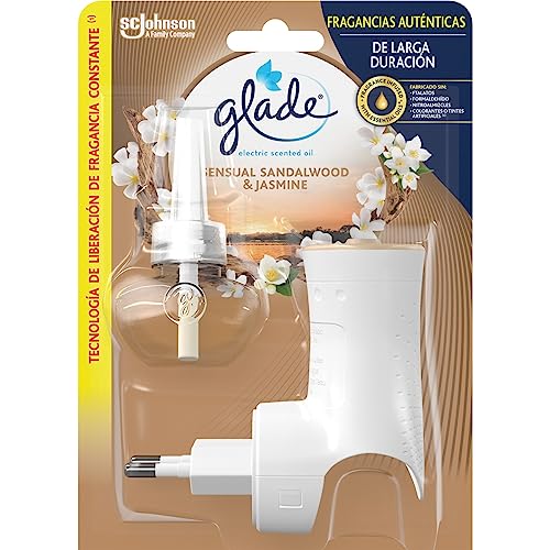 Glade - Ambientador Eléctrico Líquido con aceites esenciales, aroma Bali, hasta 100 días, difusor + recambio, Difusor + Recambio
