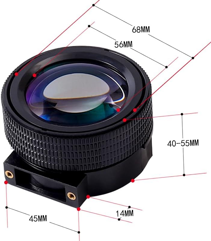 Southst 5'' LCD Projector Lenses Projection Magnifier Lens Short Focus Wide-Angle Green Film High Definition No Distortion (Color: Projector Lenses/Focal Length: 180mm)