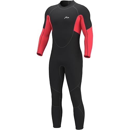 Hevto Men Wetsuit 5/4/3/2mm Neoprene Full Wet Suit in Cold Water for Scuba Diving Surfing Swimming for Water Sports