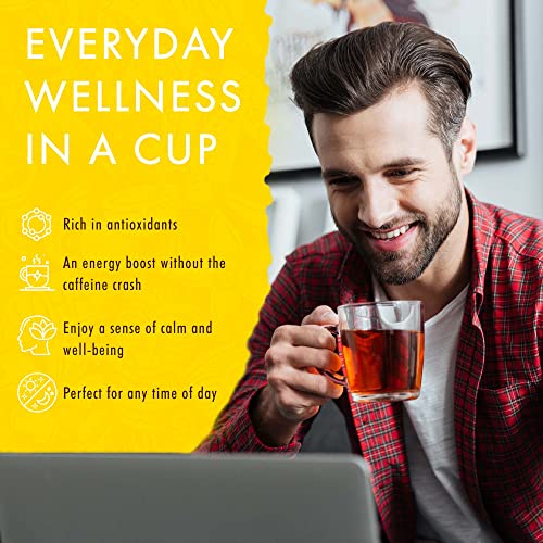 Image of Hawaiian Natural Tea Pineapple Strawberry Flavored Organic Tea - Tropical Fruit Green Tea Blend with White Tea - Perfect Daily Cup & Gift for Tea Lovers - 60 Tea Bags
