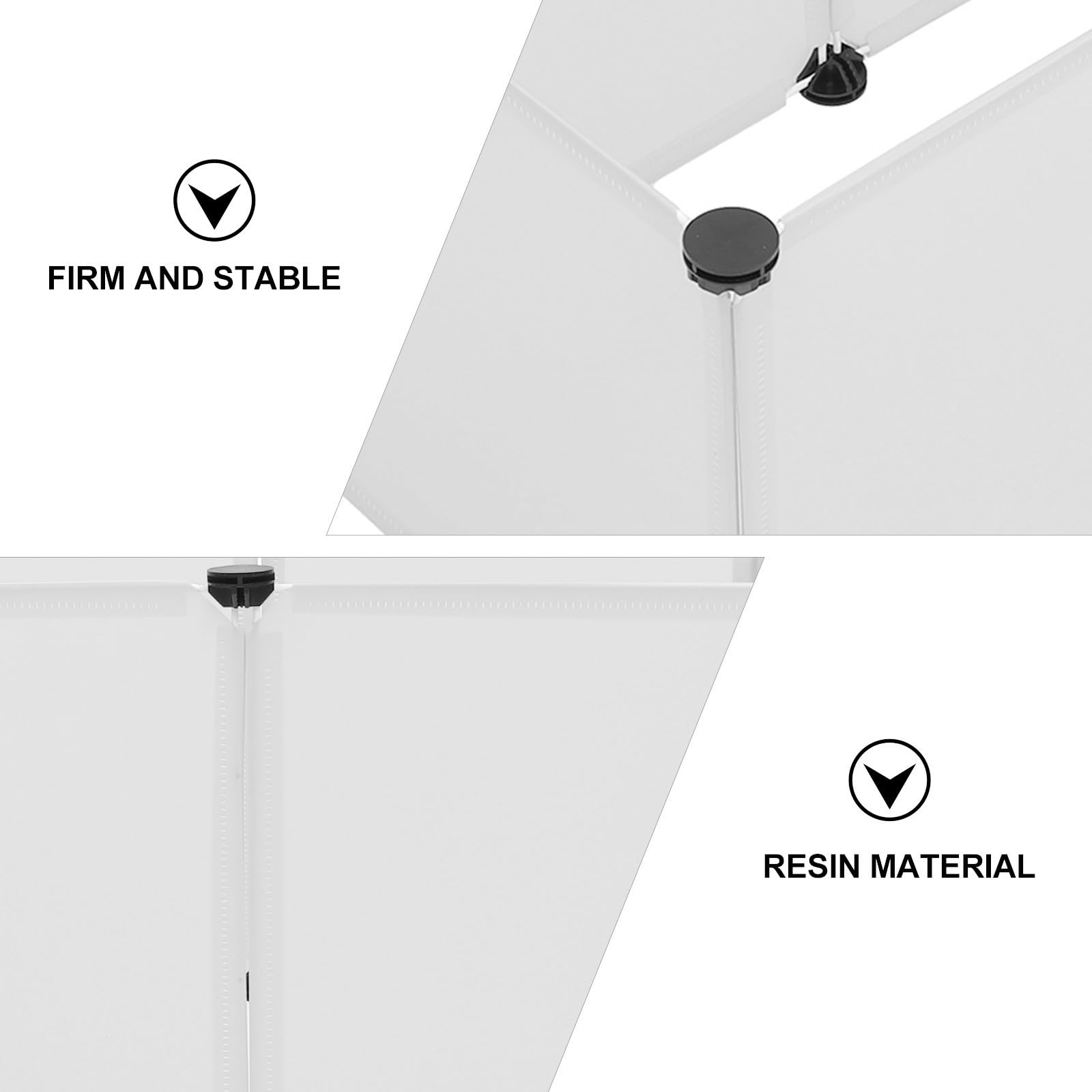 Abaodam Cage pour Petits Animaux en Résine Blanche, Maison pour Hamster et Lapin, Simple Style 6 Panneaux pour Aire de Jeu Extérieure