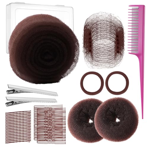 Hair Sponge for Updos Volume Bumps InsertHair Bun Maker KitDark Brown