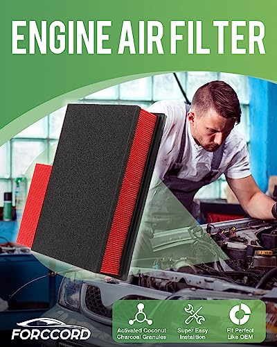 Image of 2-Pcs Engine Air Filters for Transit-150 /Transit-250 3.2 /3.5 3.7L 2015-18 | for Ford Transit-350 3.2L 2015-2018, Replace#CK4Z-9601-A, Engine Filter Replacement Car Accessories