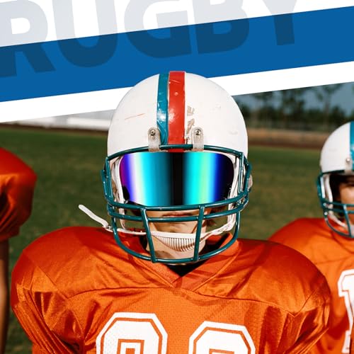 Image of Xuhal 1 /2 /4 Pack Football Visor for Youth Adult Football Helmet Visor Lacrosse Helmet Eye Shield Eye Protection for Sport
