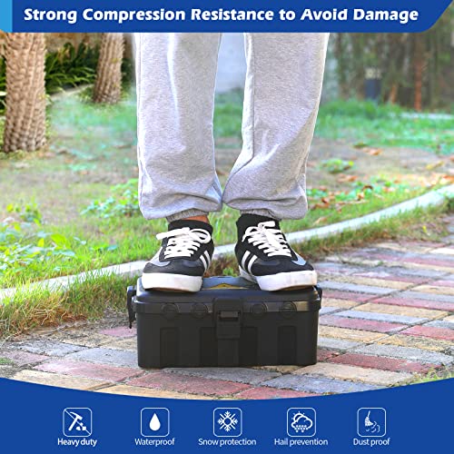 Outdoor Electrical Box - Waterproof Ip54 Level Outdoor Outlet Covers Weatherproof Extension Cord Covers Protect Outlet, Plug, Socket, Timer, Power Strip,Surge Holiday Light Large Size Electrical Boxes #TOP6